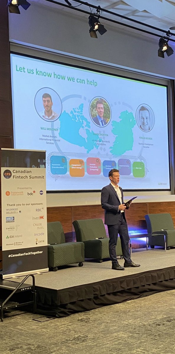 Thoroughly enjoyed discussing “why Canadian companies should invest in Ireland” at the Canadian Fintech Summit @CFSTO in Toronto. #whyireland #fintech 🇨🇦 🇮🇪