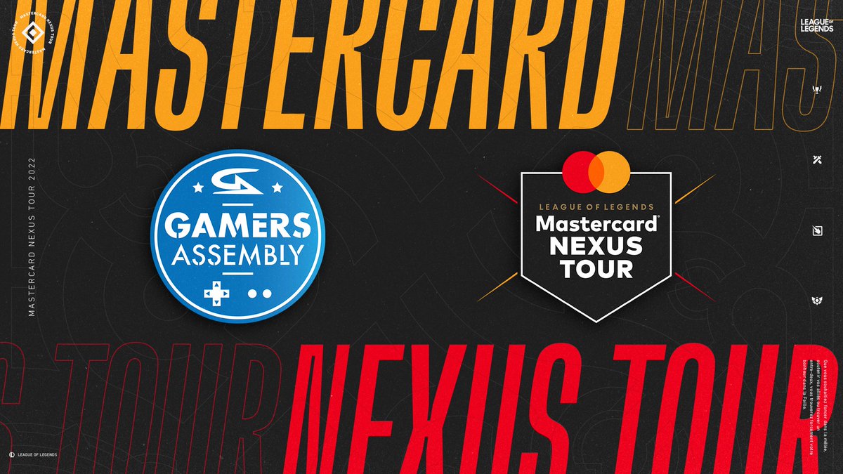 La prochaine étape du #MastercardNexusTour sera jouée en offline lors de la <a href="/GamersAssembly/">Gamers Assembly</a> avec 3 jours de compétitions ! 🖥️

📅 On se donne rendez-vous du 16 au 18 avril.