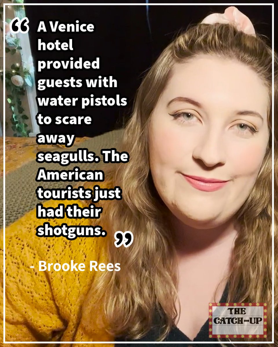 morton_3rd's tweet photo. Always be prepared? #TheCatchUp #comedy #news #venice #comedian #americans #travel https://t.co/wZKtzDFCFA