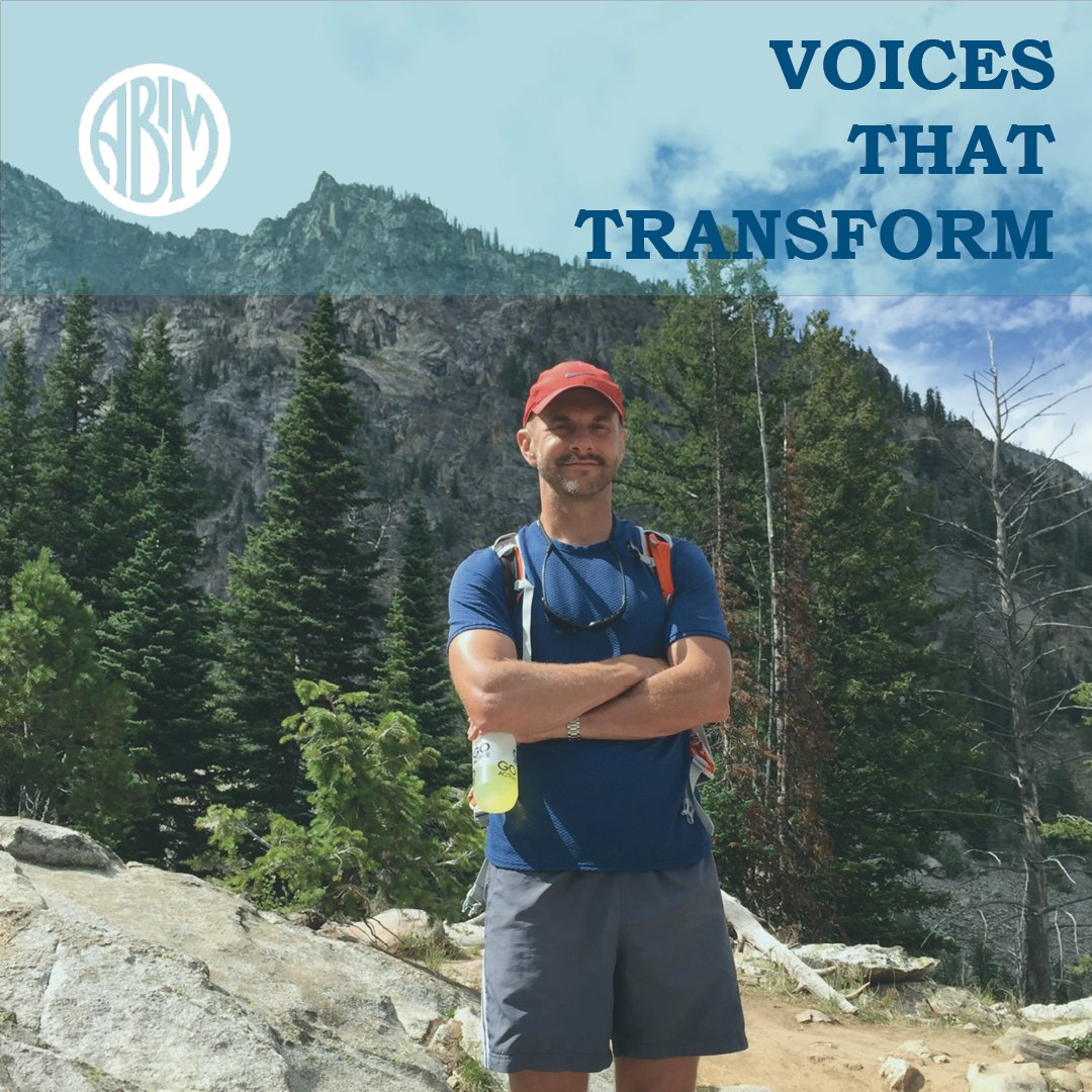 ABIMcert's tweet photo. From the latest in our #VoicesthatTransform series: we highlight Benjamin A. Hohmuth, MD. Dr. Hohmuth discusses why he chose to specialize in #hospitalmedicine, advice for others in his specialty, & why he joined ABIM's Hospital Medicine Exam Committee. https://t.co/7N9ITHYewE https://t.co/esqmOJ12WE