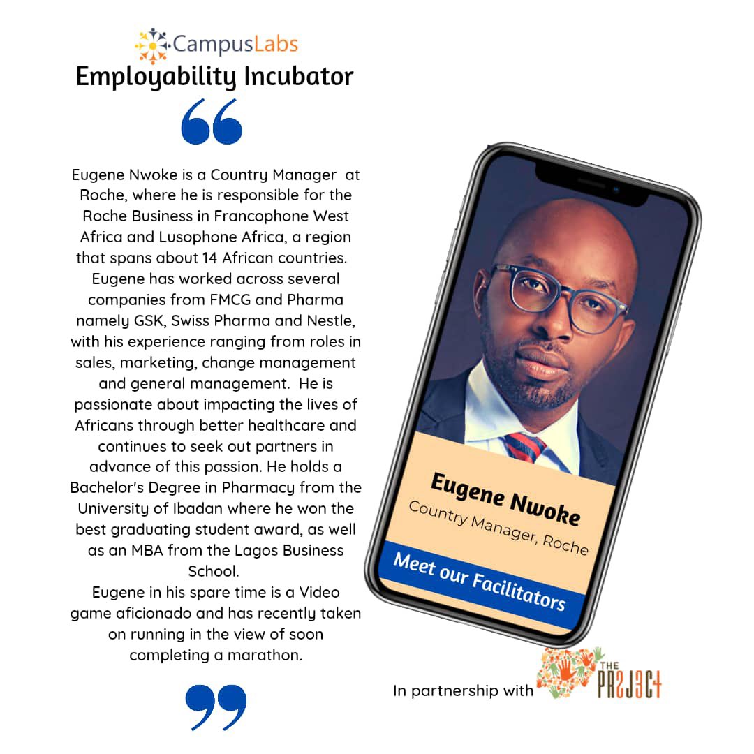 CampusLabsNg's tweet photo. We are having a amazing time with with Eugene Nwoke . His insights are so practical. #employabilityincubator #StrategicCareerDecisions. #skills #234project @the234project https://t.co/g2TV44i9Uq