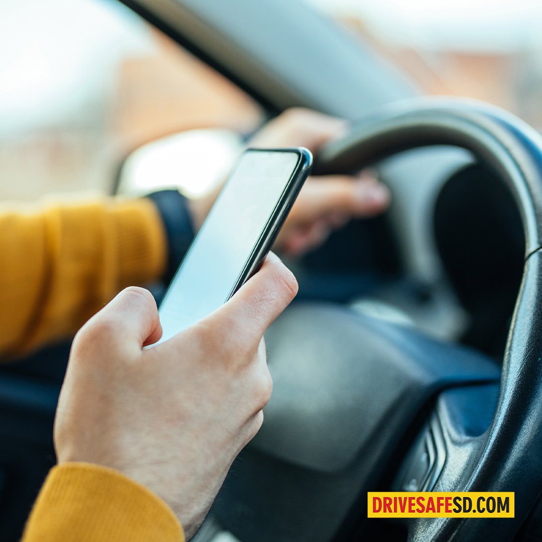 DriveSafeSD's tweet image. Safe Driving Tip:  When behind the wheel, set your phone to airplane mode or do not disturb. Distracted driving can be deadly!

April is #DistractedDrivingAwarenessMonth. #DriveSafeSD and head to drivesafesd.com/distracted/ for more safe driving tips!