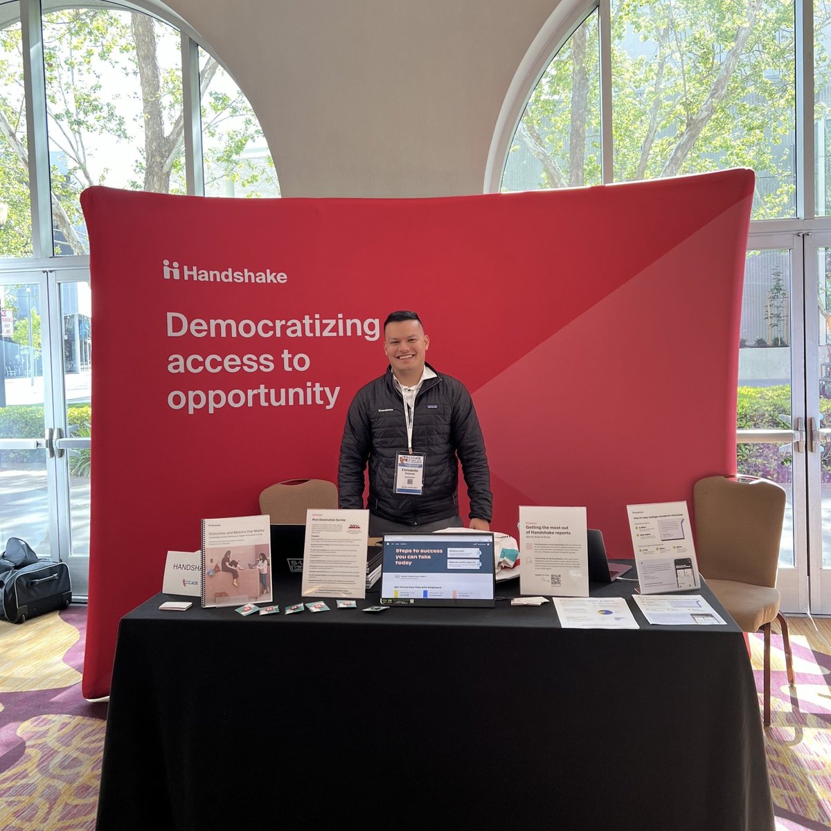 joinHandshake's tweet image. Handshake’s in the house at @CCCAOE’s annual conference🙌

Stop by our booth to say hi 👋 + learn more about leveling the career opportunity playing field for your students.

#CCCAOESpring22 #JoinHandshake