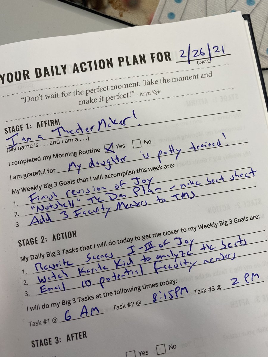 kendavenport's tweet photo. I highly recommend this process. Let me know below if you need a good recommendation for a journal.
Do you journal? Have you looked back on the early days to see all that you've accomplished since then?
#throwbackthursday #TBT #producer #writer #theatermaker https://t.co/ZqSdunxYGR