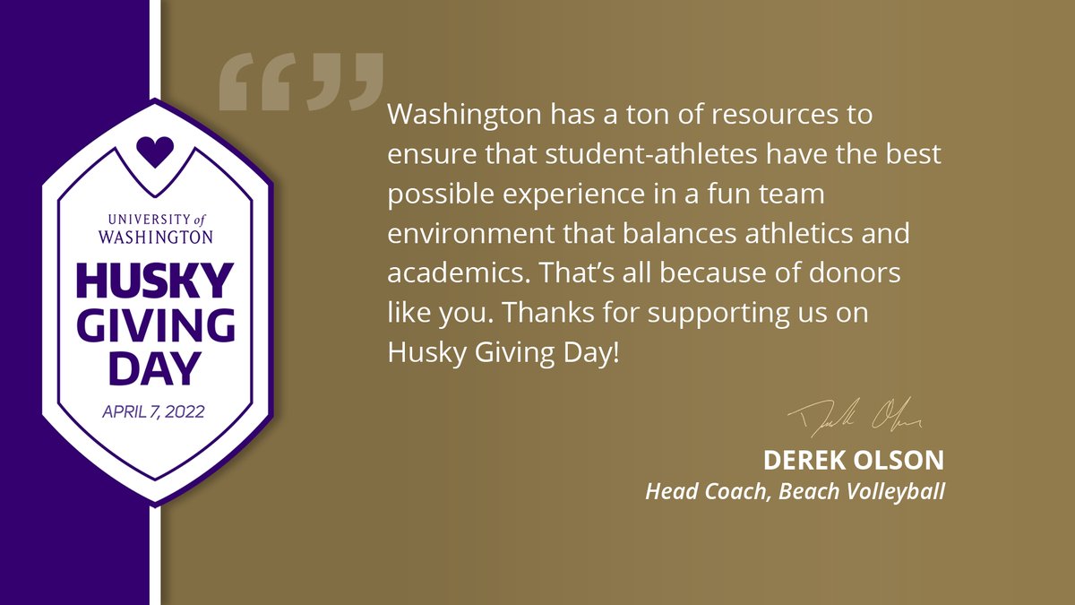The strength of the Dawg is the pack, and we’re grateful to have you in ours!

Learn how you can help provide critical support for Beach Volleyball and all of <a href="/UWAthletics/">Washington Athletics</a> at GoHuskies.com/HGDbvb

#GrittyByNature x #HuskyGivingDay