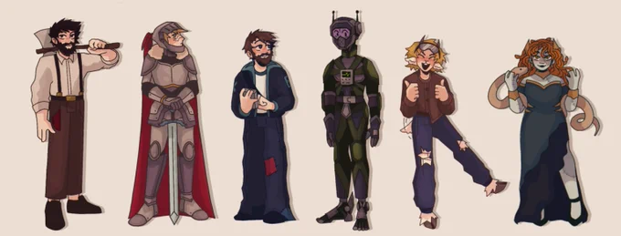 i've always wanted to make one of these so finally gave in
a line up of all season 9 hermits 🫡🫡🫡

#hermitcraftfanart 
