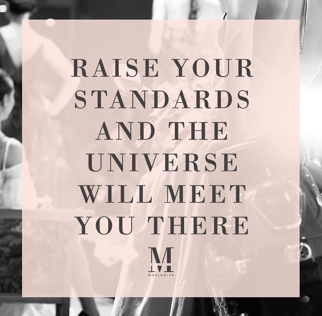 maupyworldwide's tweet photo. Raise your standars and the universe will meet you there!
#maupyworldwide #mariabravo #filosophy #boutiqueagency #dreamscometrue #believe https://t.co/e2AbwlKXQr
