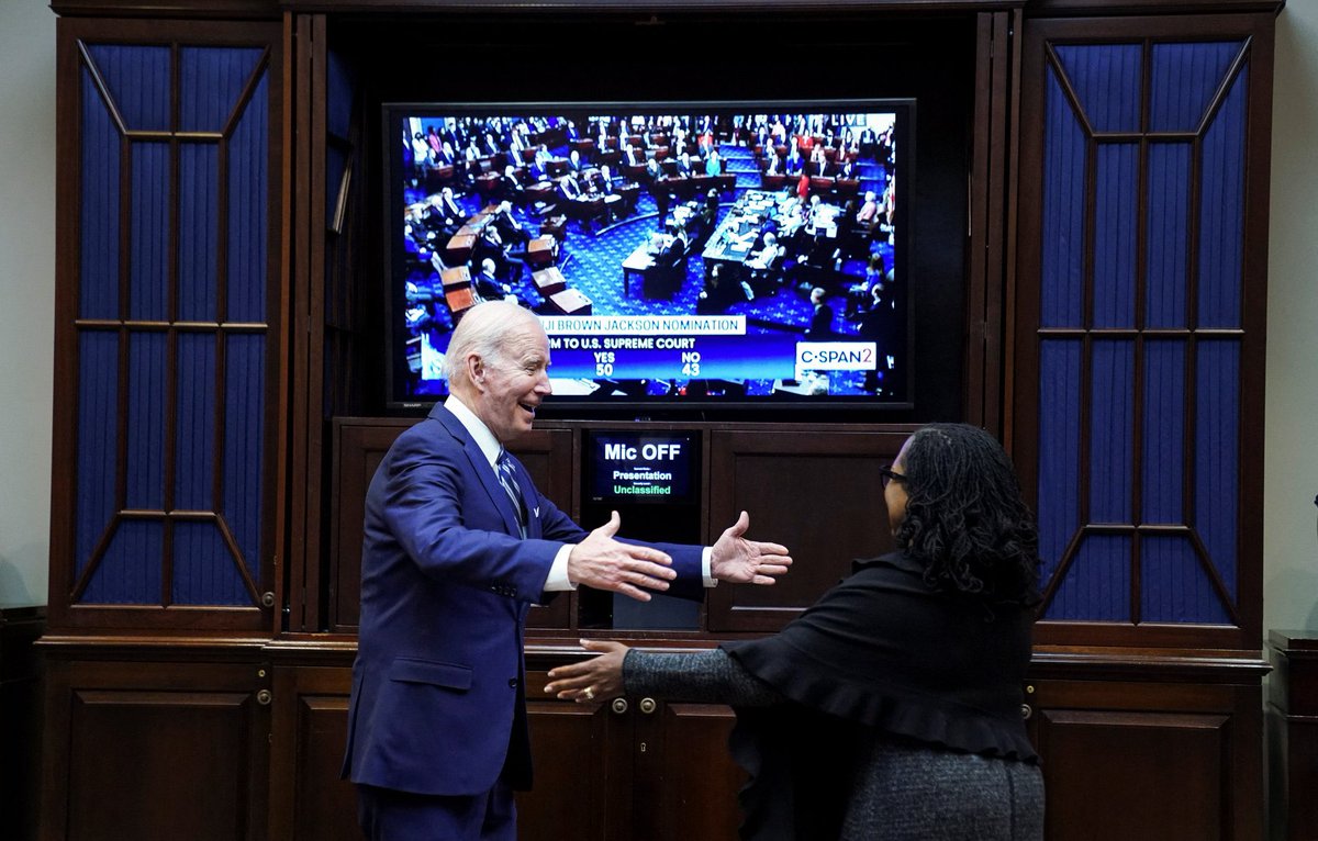 I am inspired. I am grateful for this remarkable woman, Madam Justice Ketanji Brown Jackson. I am grateful for this man, President Biden. His efforts to open doors for Black women stirs my soul. Change might be slow, but it’s happening.
#women
 #JudgeKetanjiBrownJackson #equality
