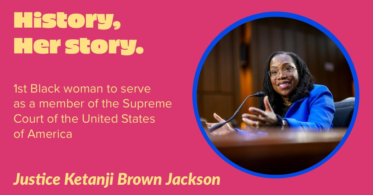 History, her story made today. 

Congratulations Justice Ketanji Brown Jackson👩🏿‍⚖️