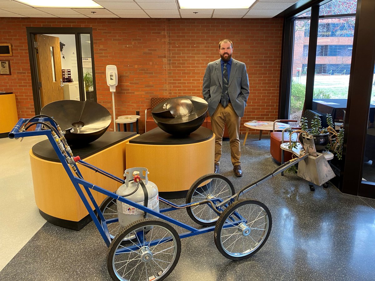 ISUSeedGrad's tweet photo. Congrats to @Pick1216 Ben Pickering for successfully completing his final oral defense this morning discussing "Flaming Inbred Males to Establish Delay Opportunities." Ben even brought in his "implement of destruction" as part of his defense. Congrats, Ben! #seedleader https://t.co/YUHfIxUpz2