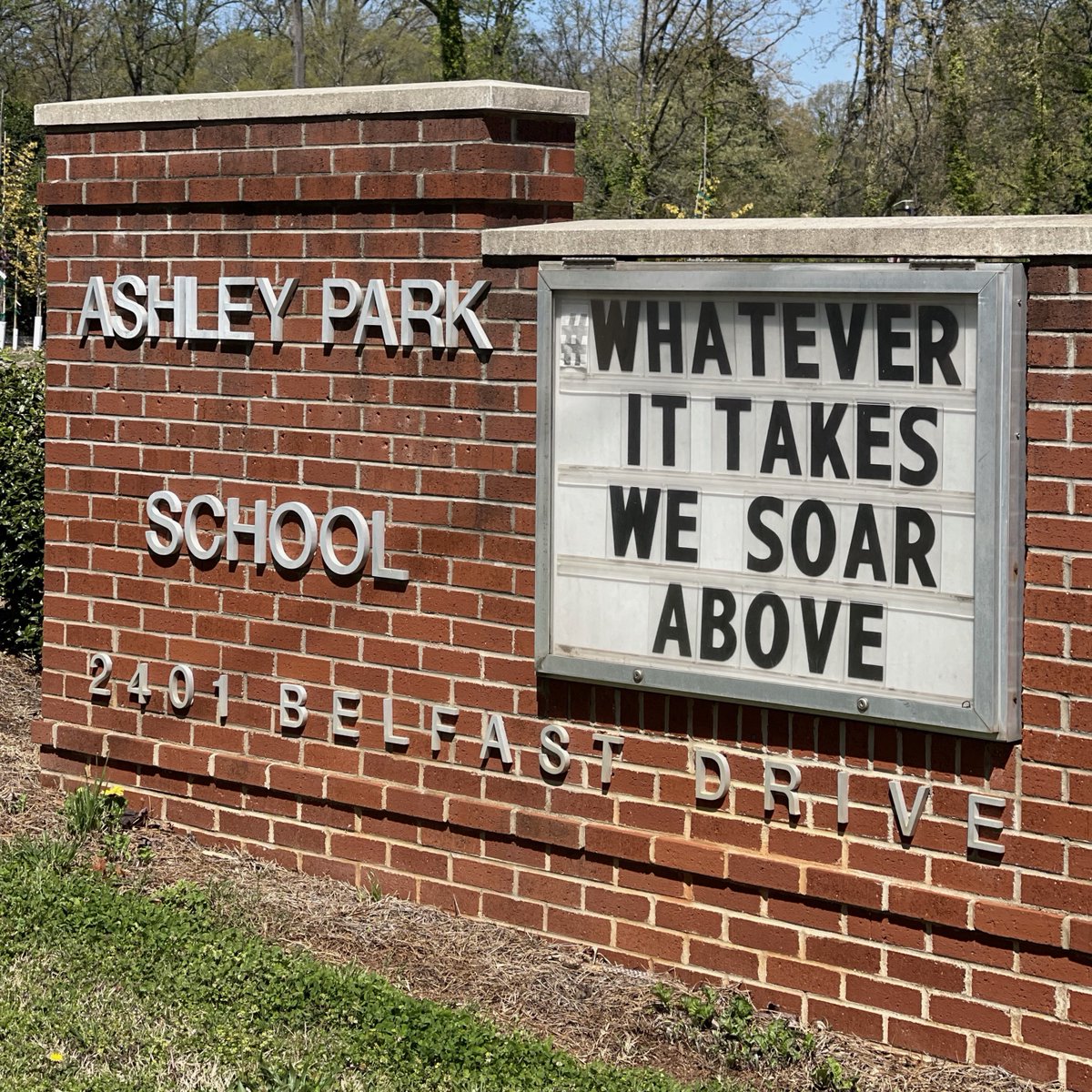 A bright spot in my day! Sharing time with Ashley Park students, Leah and Kimora, who had an idea to collect toiletries at their school for people in need. Principal Adams and classmates contributed to the drive. Collaboration, compassion, community! #SoarAbove #WeareCMS