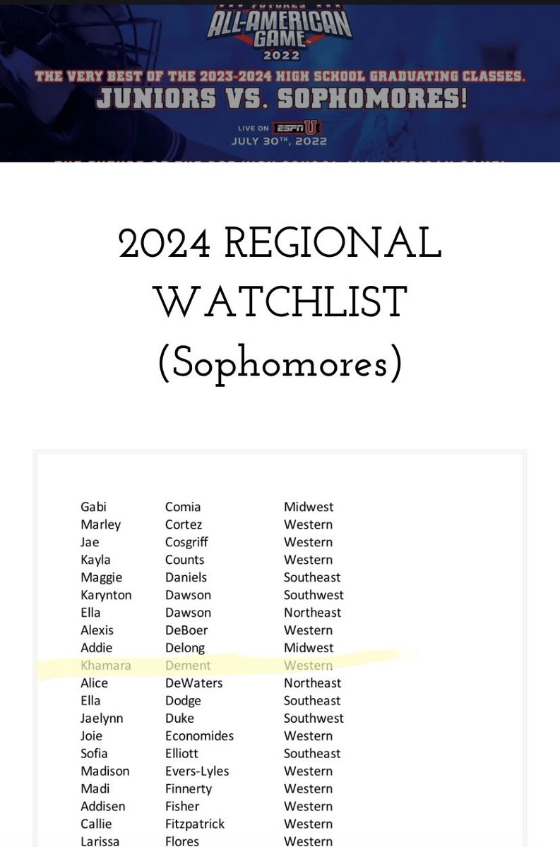 Unity Ricks/Johnson 18u tweet media