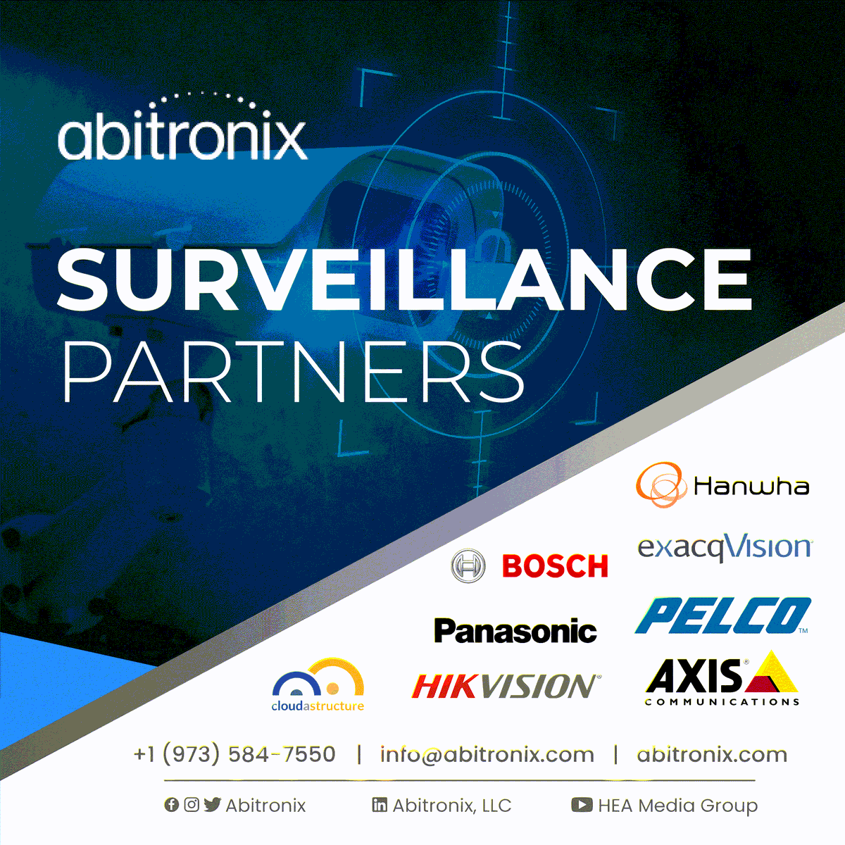 Abitronix's tweet photo. Are you a business owner looking to increase your physical security and protection? Do you have multiple locations or expensive equipment that needs to be monitored? Abitronix can design a complete surveillance system to fully monitor and record any area.
#abitronix https://t.co/icwEdcKfB6