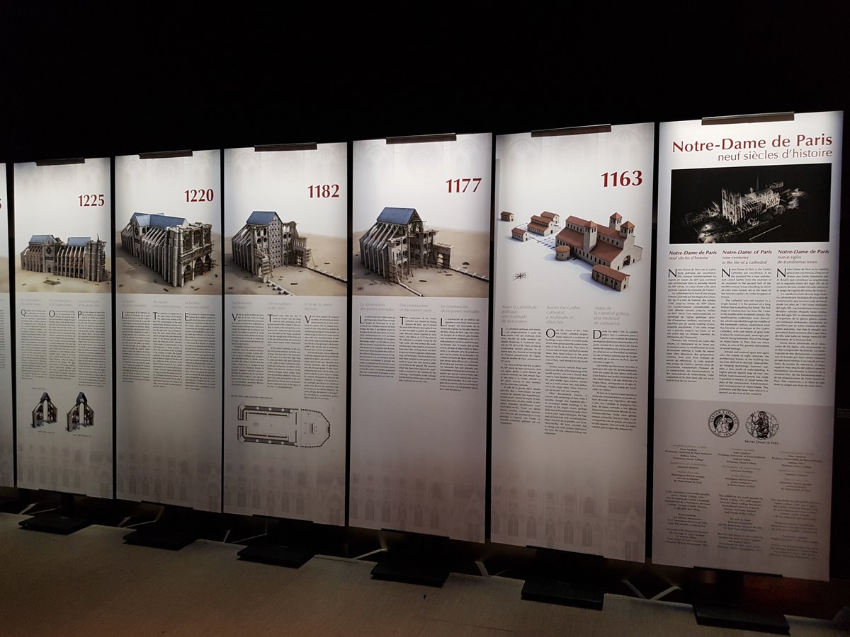 peinadormarta's tweet image. An exciting journey throught the history of #NotreDame in @eternelleND an #InmmersiveExperience with #VirtualReality from the artisans who built it in the middle ages to the fire of 2019, guided by a bishop or Violet le Duc, climbing the scaffolding or walking through its towers