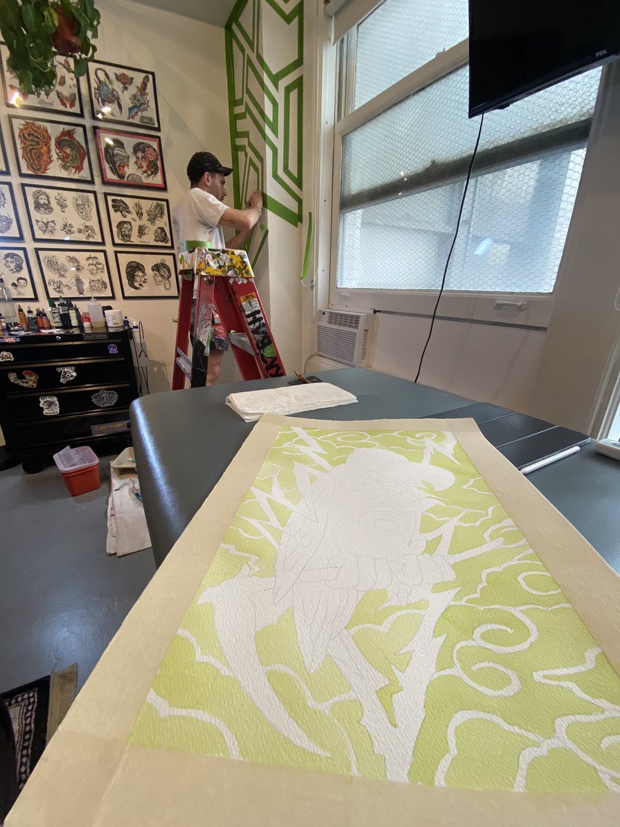 paint day in the studio with <a href="/cantstopdot/">DOT</a> <a href="/NikoValue/">Niko Bianco</a>