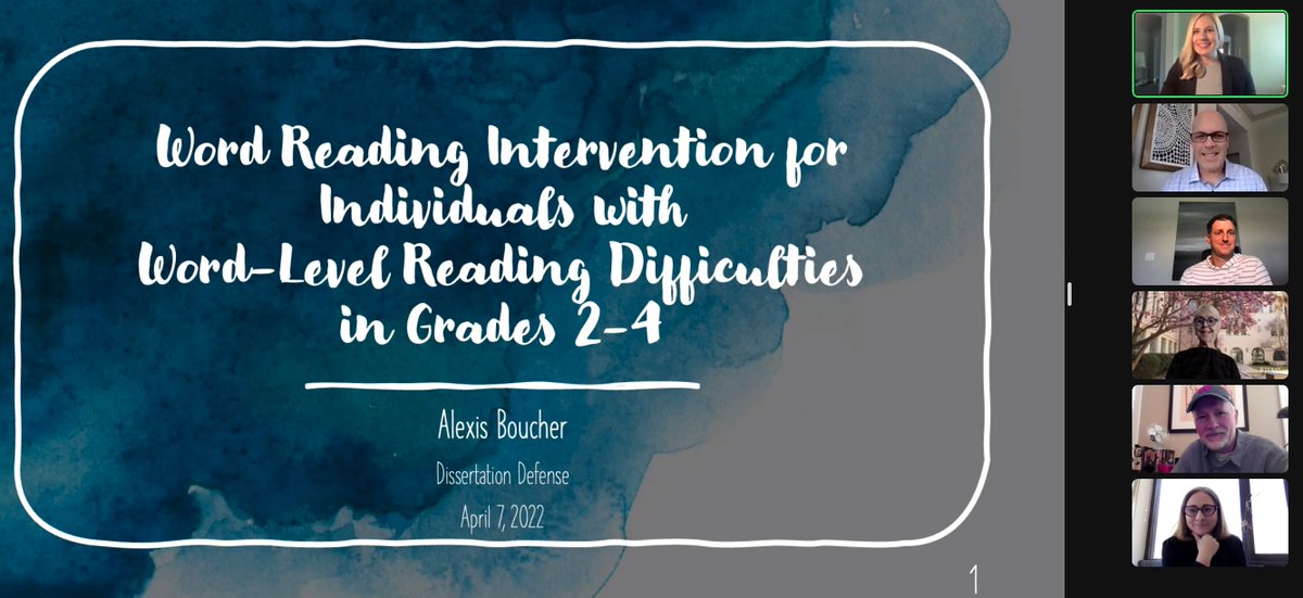 DrNathanClemens's tweet photo. Huge congrats to now DOCTOR Alexis Boucher! @alexisnoelleb successfully defended her dissertation at @utexascoe, which featured experimental studies for students with word reading difficulties. I'll let her share where she is headed this fall ๐. Great work Alexis! https://t.co/HWy1h4RpJw