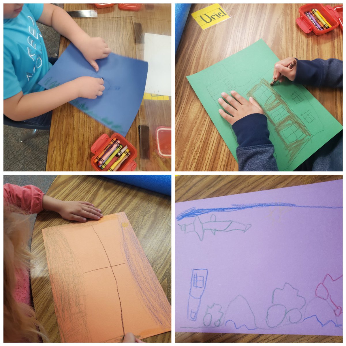 MrsJBonds's tweet image. Artsy Thursday means art can be for everyone bc it's about what makes YOU happy! 🖍🎨🖼 we made our own masterpiece, scribble patterns in math, and sidewalk chalk for fun! #WOYC22