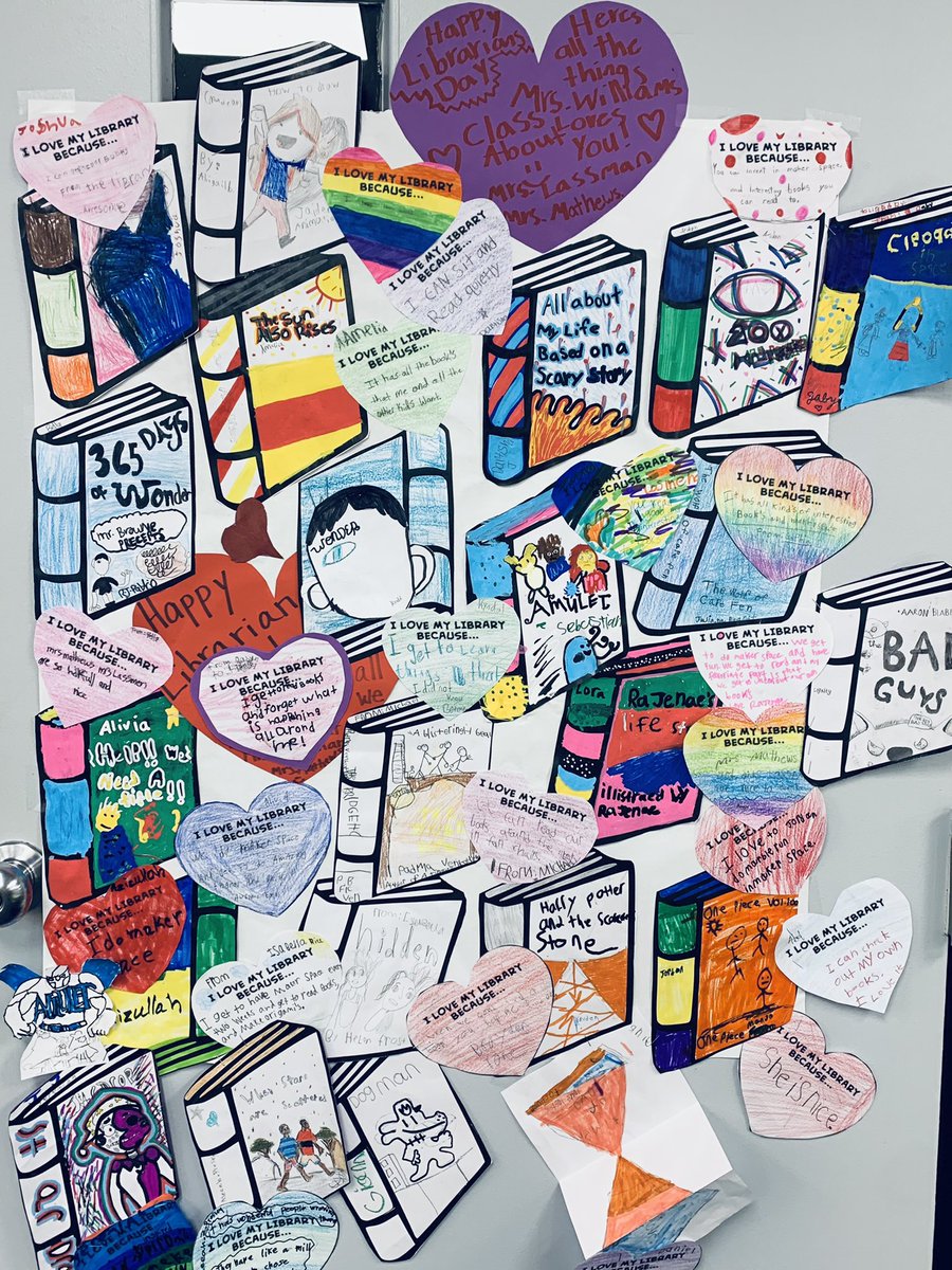 I for sure have the best job around! Thanks MLE students and staff for making Library week so great! <a href="/LSR7/">Lee's Summit R-7 Schools</a> <a href="/MLEPrincipal/">Christine Johnson (aka Dr. J )</a> #MLEProud