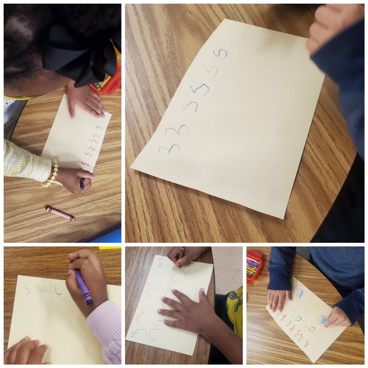 MrsJBonds's tweet image. Artsy Thursday means art can be for everyone bc it's about what makes YOU happy! 🖍🎨🖼 we made our own masterpiece, scribble patterns in math, and sidewalk chalk for fun! #WOYC22