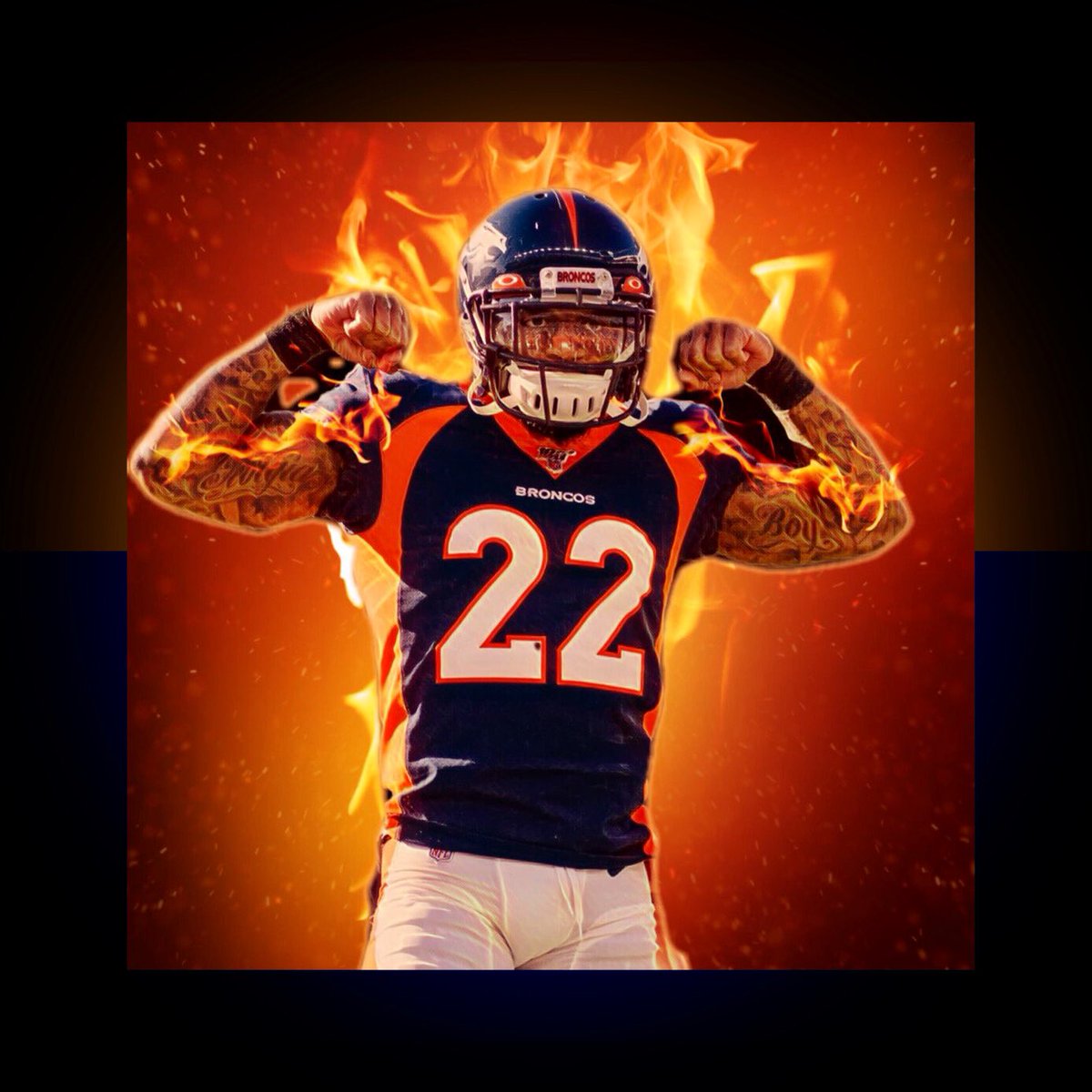 denbron77's tweet photo. Yes!!!! @ReemBoi25 will be back this year!!! This is such good news!! #KJack 🧡💙 https://t.co/snm4qwv3Zf