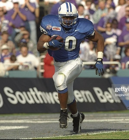 ByuPlayer's tweet image. Brian McKenzie, 96-97. 5'10" 200lbs RB Sarasota, FL

Arriving in Provo via JUCO, McKenzie led the Cougs in rushing each year he was on campus, ending with 1954 yards and 23 TDs on 385 carries

His best game came on 11/8/97 with 187 yards and 2 scores against Tulsa

#BYUFootball