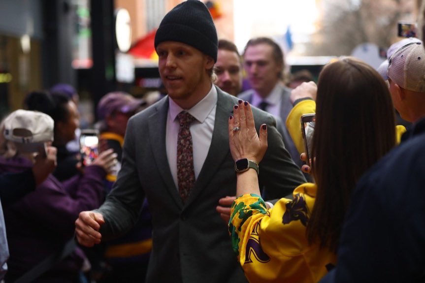 Showing up to TD Garden in style 👀