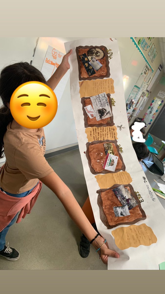 Gold Rush Timelines ⛏💰This student was so proud of her work!
