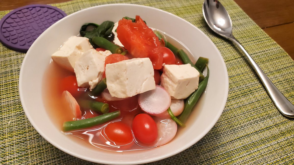 asherdashery's tweet photo. Sinigang with so much tomato, infinite tomato https://t.co/DqvvwxDTmS