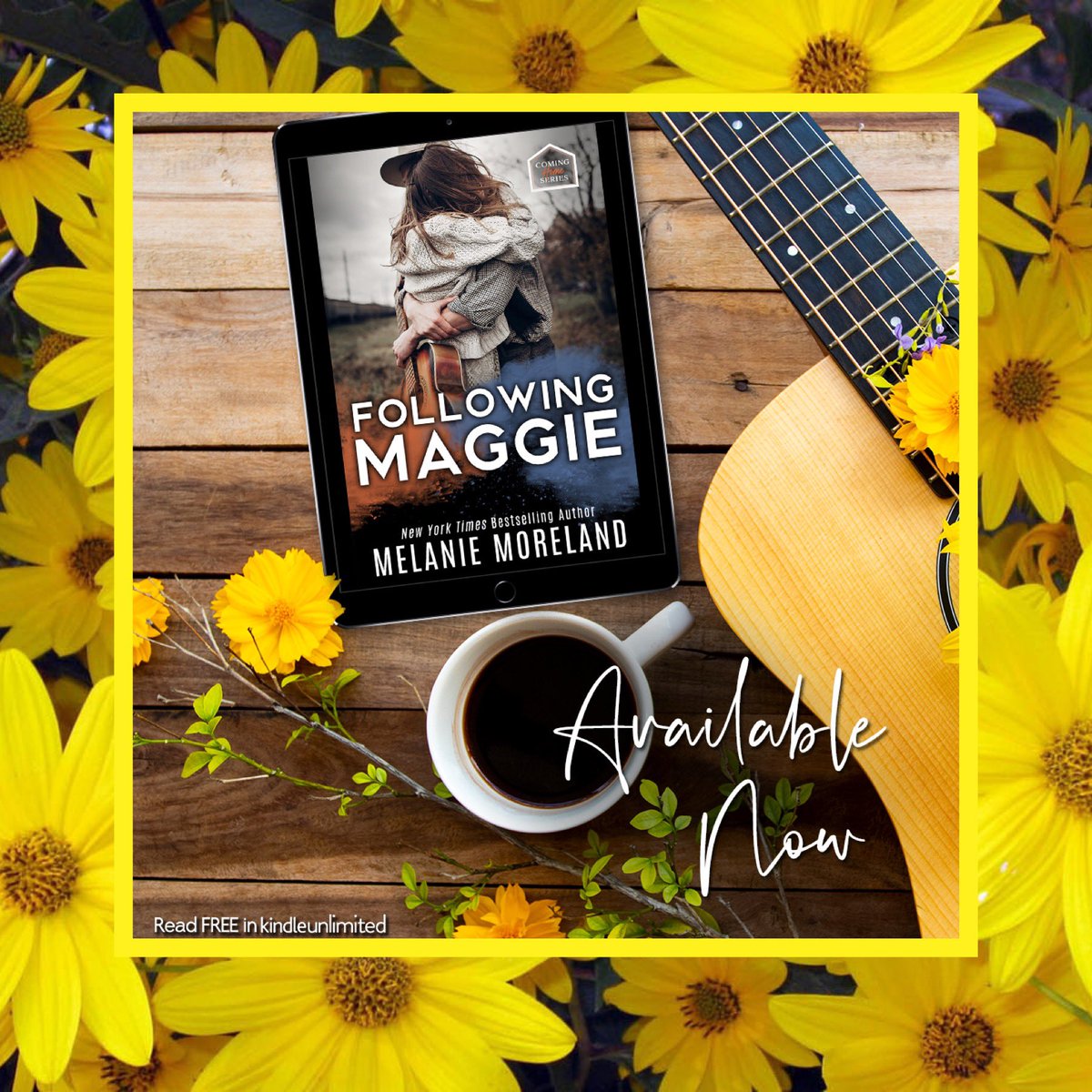 UpstairsLibrary's tweet photo. Following Maggie by @MorelandMelanie is now LIVE!

Download today or read for FREE with #kindleunlimited 
https://t.co/lKMv20XLAd 

#melaniemoreland #cominghome #followingmaggie #instaspark #LoveatFirstSight #Ontheroad #StrandedTogether @valentine_pr_ #newrelease #readnow https://t.co/YhPzDGVZWy