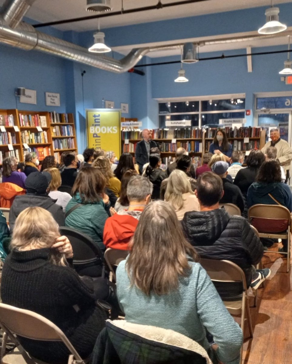 MainPoint_Books's tweet photo. We have a full house for @douglas_stuart in conversation with @lizmoorebooks. What an exciting way to inch our way back to normal. #youngmungo #groveatlantic #shoplocal #naiba #bookstagram https://t.co/hLjrD0e84e
