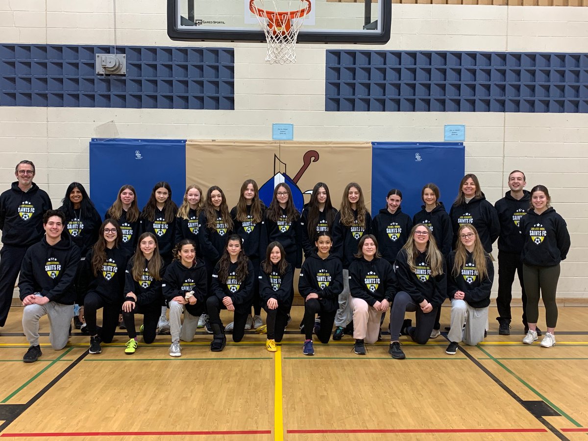 AslettMatthew's tweet photo. Saints FC ⚽️🏟🏃‍♀️ Soccer Team revealed for the 2022 season! 👏🎉 We appreciate all your dedication, efforts, and engagement! 🙏 We are very excited for our upcoming games and tournaments! 😊 #CreedDay 🙌 @CathyChoma @TaniaKayemba @SJPIIOakville @HCDSB https://t.co/26ItmRFIGJ