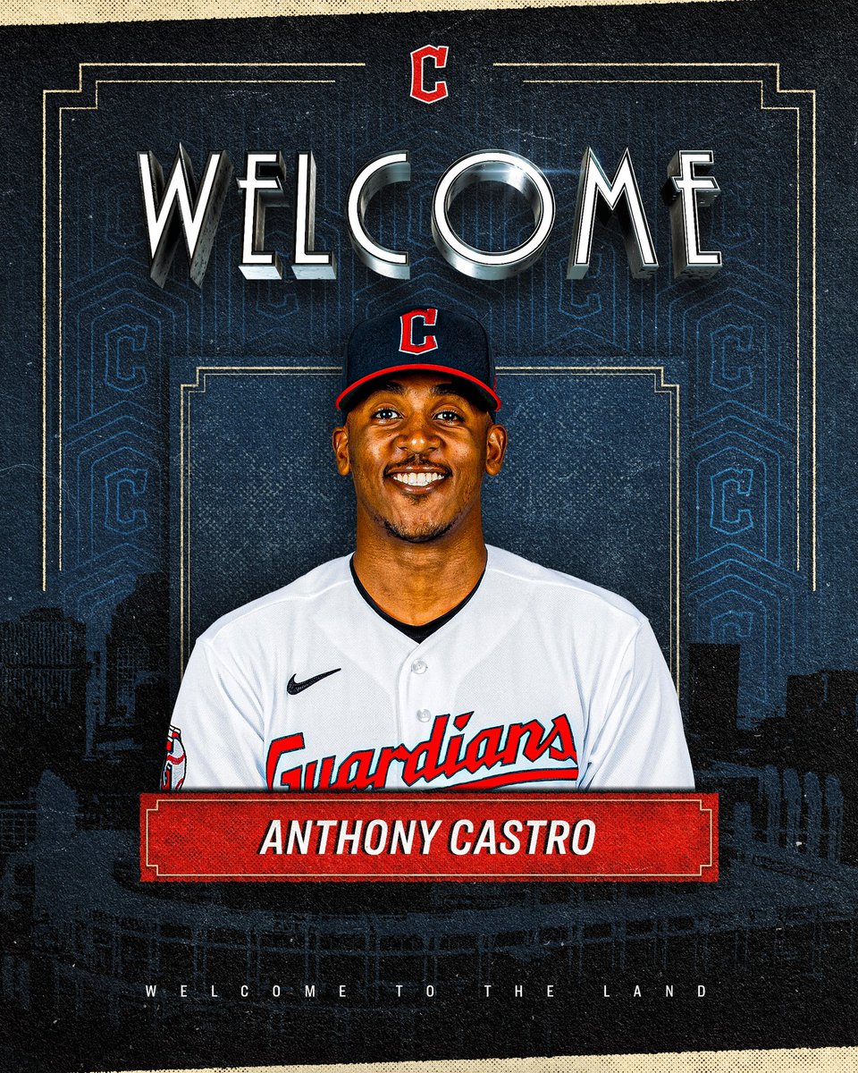 CleGuardians's tweet photo. We have traded OF Bradley Zimmer to the Toronto Blue Jays in exchange for RHP Anthony Castro.

#ForTheLand https://t.co/XR9Ls49GDD