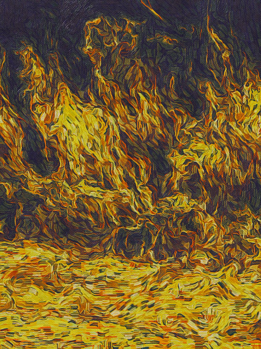 phigmint1's tweet photo. Sharing a new work I completed this week.  I like the almost flame-like movement.  Hope you do too.  Cheers. https://t.co/z999pNN2AZ