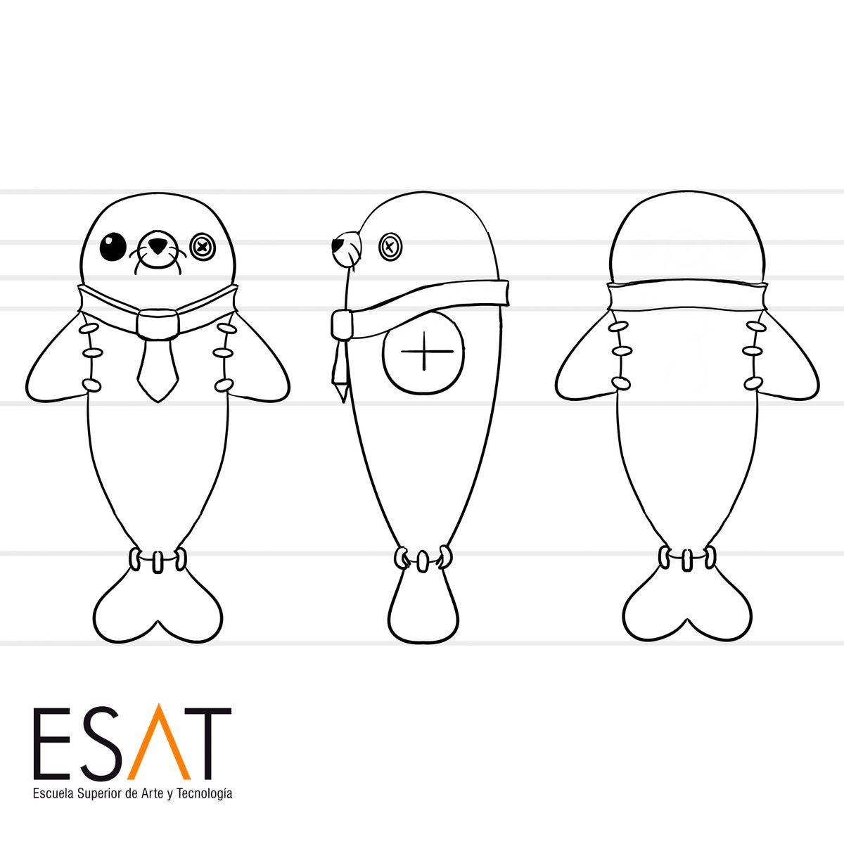 These are the turnarounds of Sunny and her little friend. It's been a pleasure to work step by step in their creation!💛
<a href="/_SeekingLight_/">Seeking Light ☀️</a> <a href="/ESAT_Valencia/">ESAT</a> 

#characterart #DigitalArtist