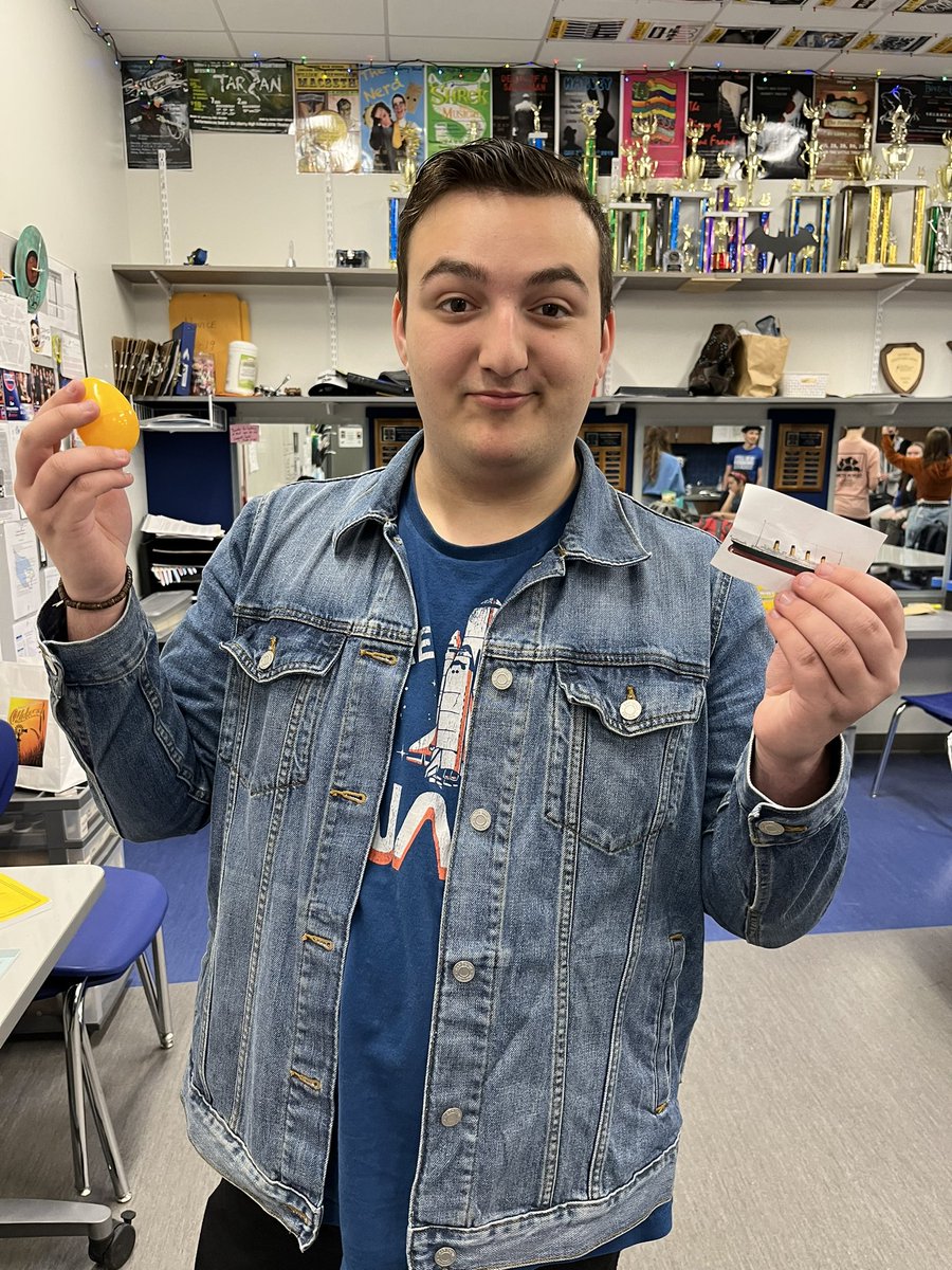 There goes Areeb again finding another egg this morning! #lhsmusical2022