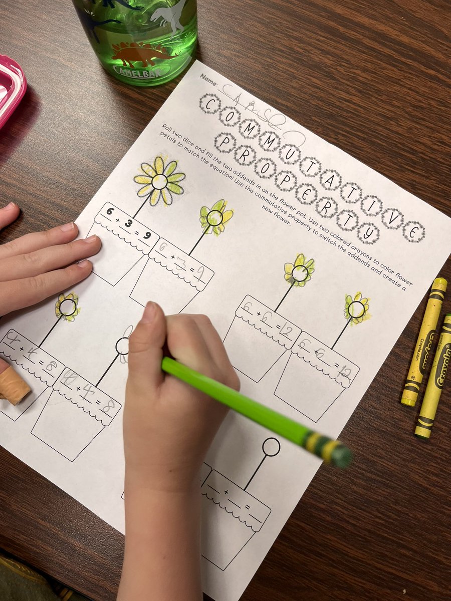 LearnWithMay's tweet image. Spring #CommutativeProperty flowers in the making 🌸