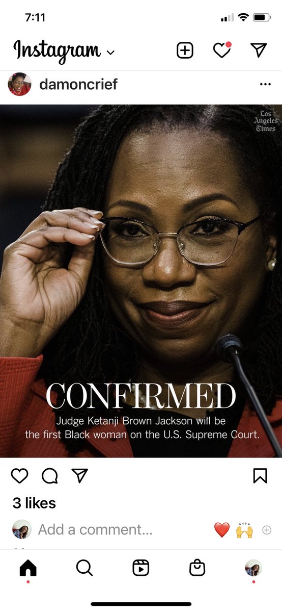 Proud to be in the skin I'm in! Congratulations, Justice Jackson!