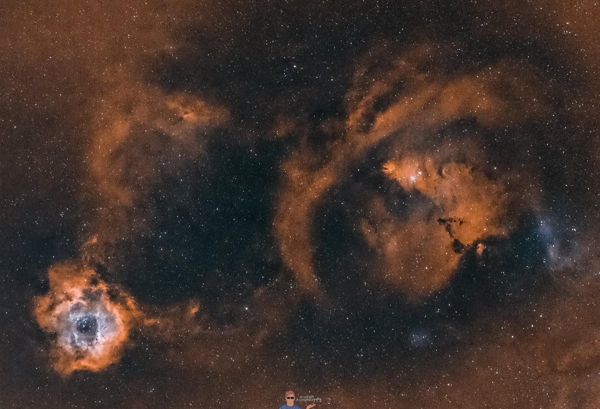 The Rosette and Cone nebulas in narrowband HOO.
#rosettenebula #conenebula #astronomik #Hafilter #OIIIfilter #nebula #nightphotography #astrophotography #astronomy #space #longexposure #stars #nightsky #night #starrynight #astronomyphotography