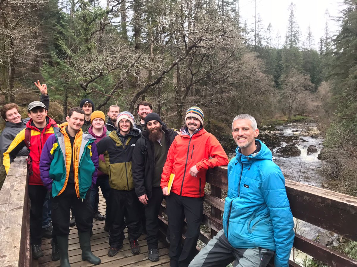BUForestry's tweet photo. Day 2 stop 2 of our 2nd study tour of 2022… stunning Coed y Brenin #forest @NatResWales. #outdoorlearning with @JamesDWalmsley - discussing #silviculture #access #trees #recreation #UKFS #ecology #history #rivers #plantations #makeadifference @BangorSNS https://t.co/sZsAcQFEC9