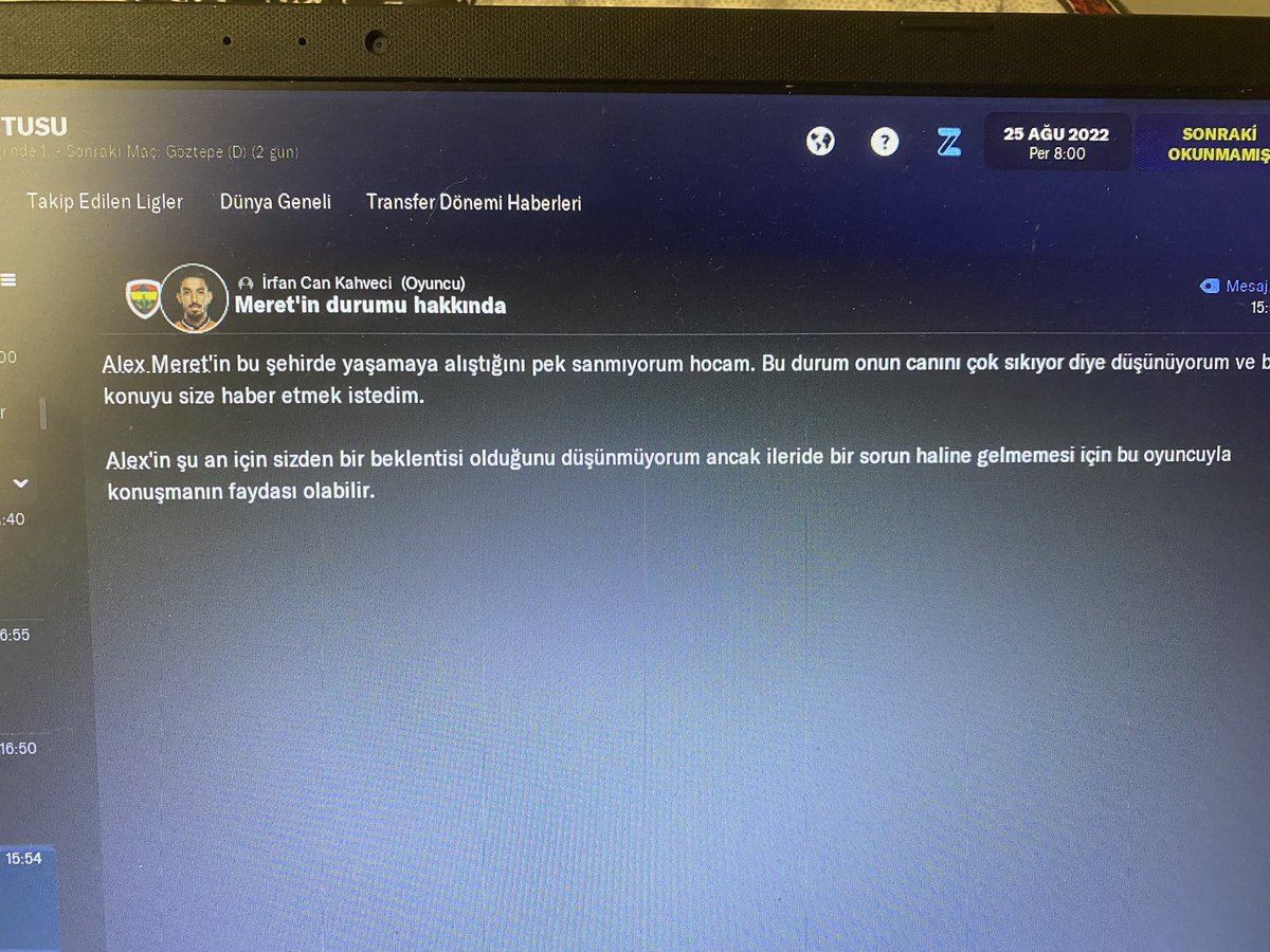 1 maça Bile çıkaramadan satmak zorunda kaldım daha önce benzer bir şey yaşayan var mı <a href="/fmbagimlisi/">Mustafa Anıl Benli</a>