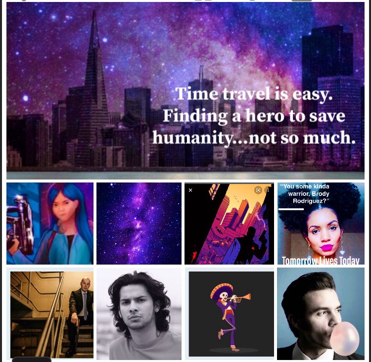 JACK RYAN X MARTY McFLY

Brody Rodriguez's chill life is replaced by sinister spies, a tech weapon from the future and a time traveling granddaughter.
As an A.I. War looms, threatening humanity, he must use the tech to change his fate AND save his wife.
#MoodPitch #A #SFF #POC