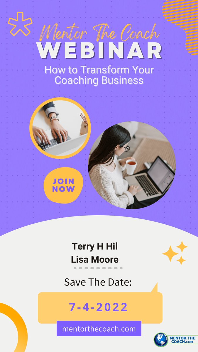 MentortheCoach's tweet photo. By registering today, you will take that all-important first step on your journey to the digital #transformation of your #coaching business! So don’t waste your time and transfer your business now: https://t.co/8BnjsdLA7a
#mentorthecoach #webinar #seminar #seminaronline #training https://t.co/HSY4L99zcV