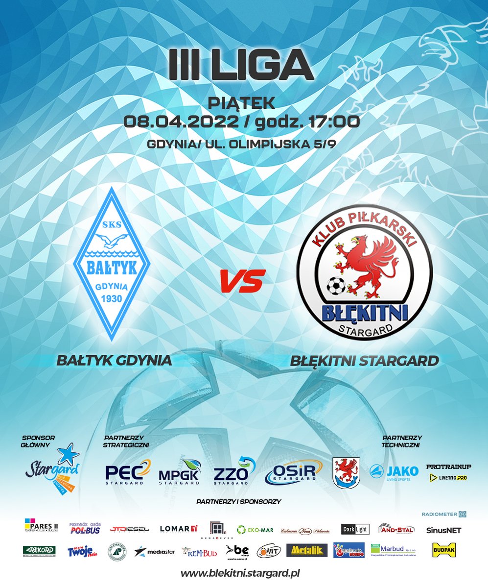 KPBlekitni's tweet photo. Jutro gramy z Bałtykiem Gdynia! https://t.co/SzEHjnkJTD