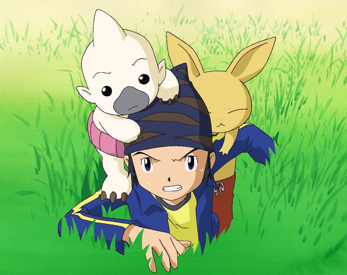 ToeiAnimation's tweet photo. Spirit Evolution! 20 years ago today, DIGIMON FRONTIER, premiered for the first time! ✨ https://t.co/gMmXSA2B2k