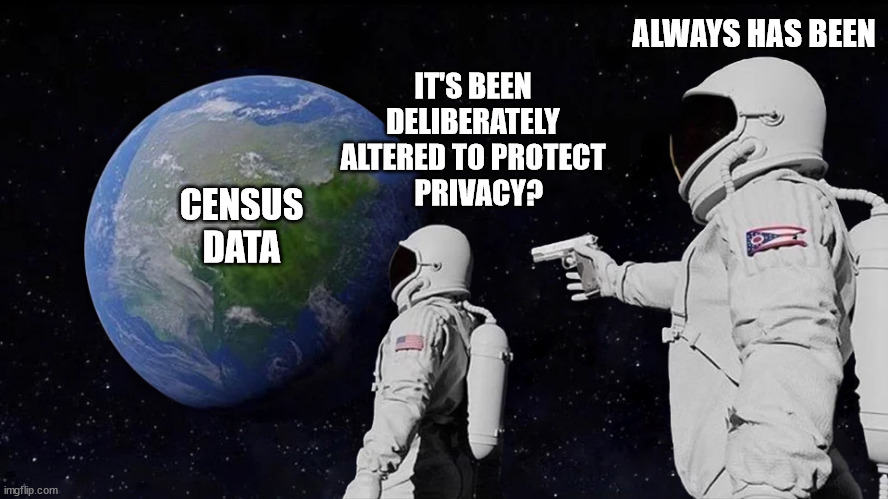 c_zippel's tweet photo. Me learning about #differentialprivacy &amp; the history of #dataprivacy at the Census Bureau https://t.co/NMjZDv5cVO