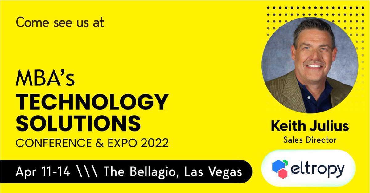 eltropy_inc's tweet photo. Make sure to be on the lookout for team Eltropy at the #mortgage industry's @MBAMortgage Conference & Expo in Las Vegas, as we talk with #mortgageindustry leaders about how our #digitalcommuncation solution is empowering our partners to improve loan & collections processes. https://t.co/gPHFQosusf