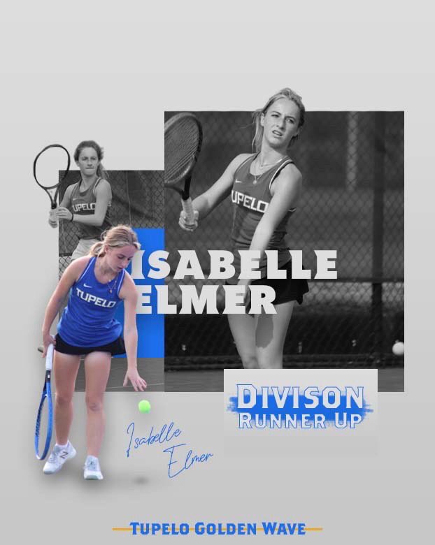 Isabelle Elmer has clinched a spot in the State Championship Tournament. #GoWave