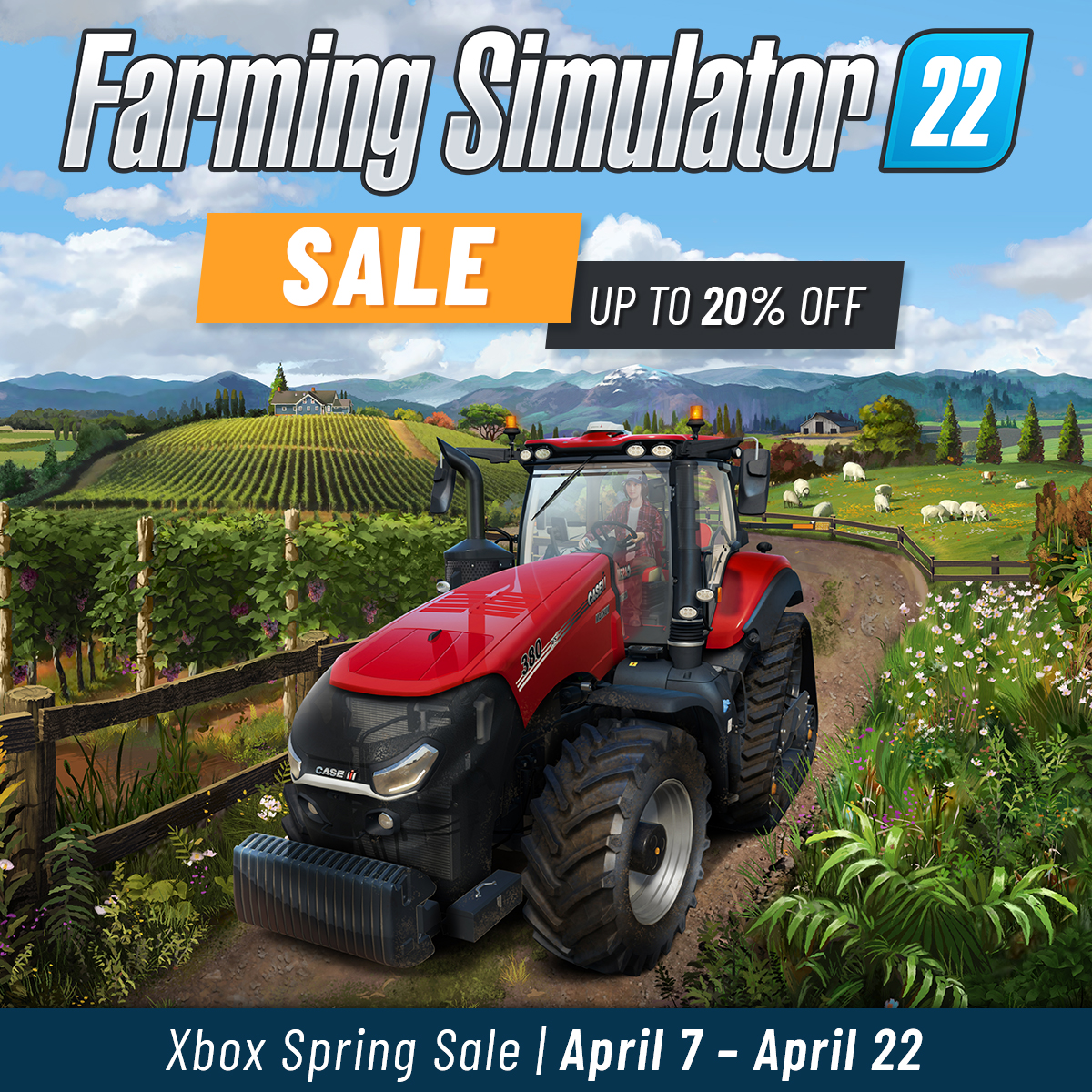 Ligatie wijn Overredend Farming Simulator on Twitter: "Farming Simulator 22 is now on sale on Xbox  until April 22nd. Check it out on the Microsoft Store via this link:  https://t.co/LVDKsNmiXC or access the store on