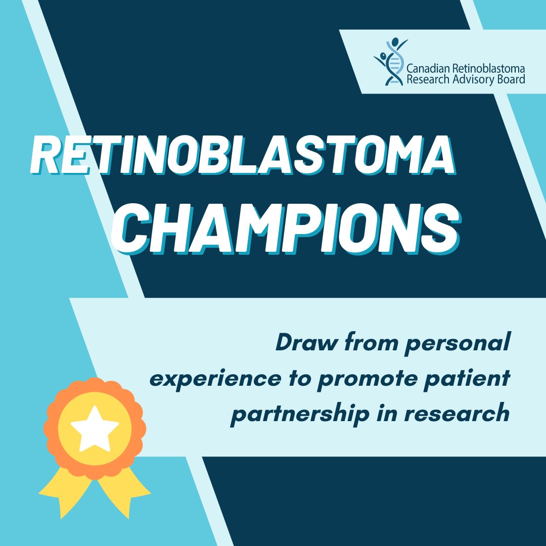 rb_research's tweet photo. This month we're featuring the stories of CRRAB's Retinoblastoma Champions and learn how and why they got involved in #RB research. For a sneak peek read our booklet on patient engagement in research: https://t.co/L3C6rOsIUA
#retinoblastoma #EyeCancer #KnowTheGlow #LookSharpForRB https://t.co/KzaXTTRQN7