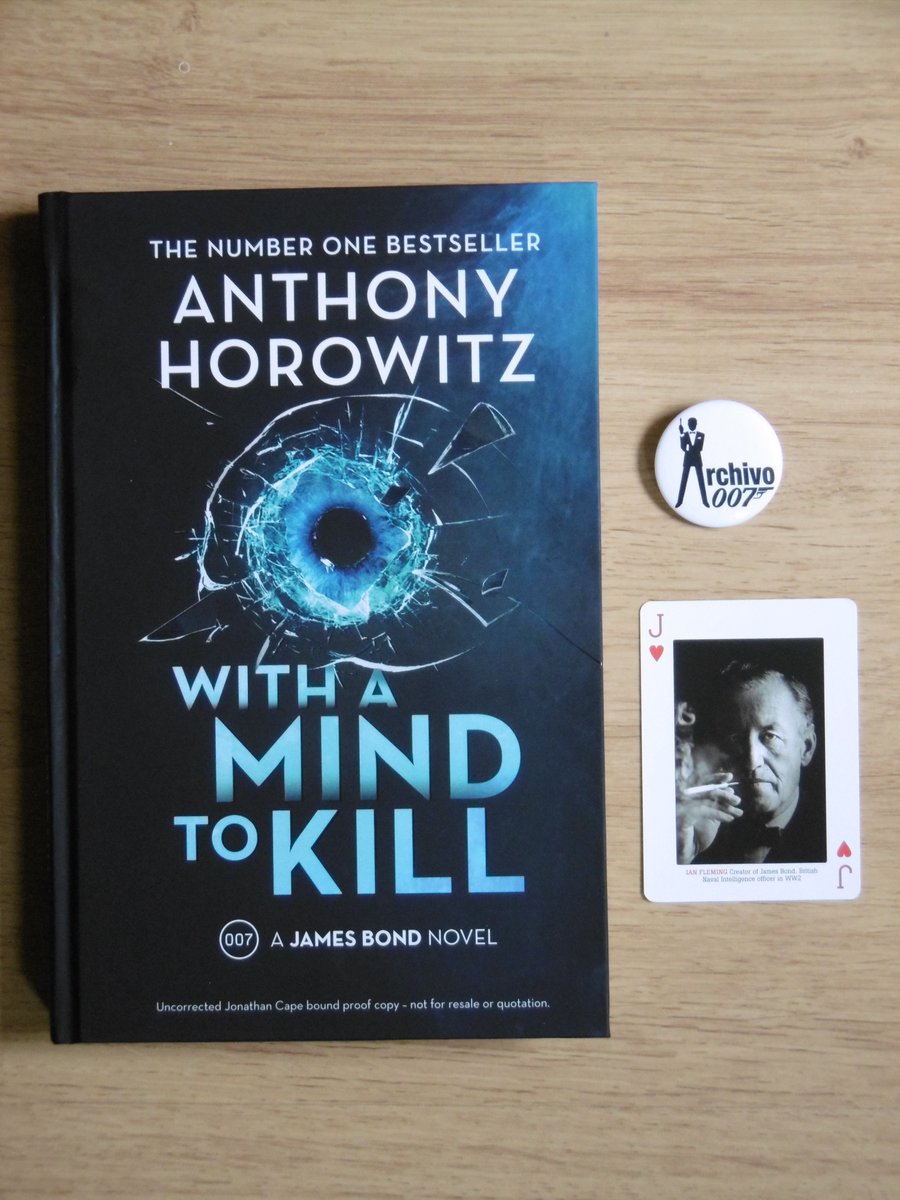 Archivo_007's tweet photo. Thank you very much to @TheIanFleming and @AnthonyHorowitz for #WithAMindToKill
Remember: 26th of May.
Our review: the 23rd...
#JamesBond #IanFleming #AnthonyHorowitz #TriggerMortis #ForeverandaDay #JonathanCape #Archivo007 #ClubArchivo007 https://t.co/EHpxOYbE0d